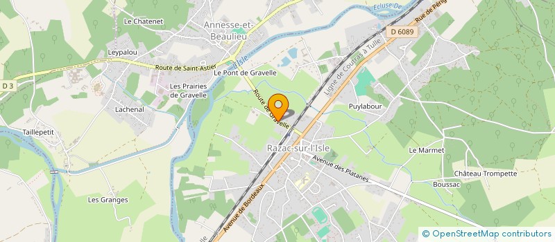 localisation de l'entreprise BATI 33 à ANNESSE-ET-BEAULIEU
