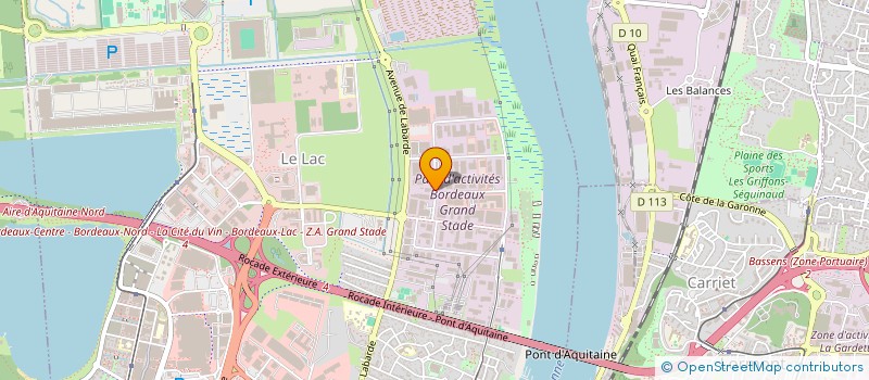 localisation de l'entreprise BATI 33  BORDEAUX