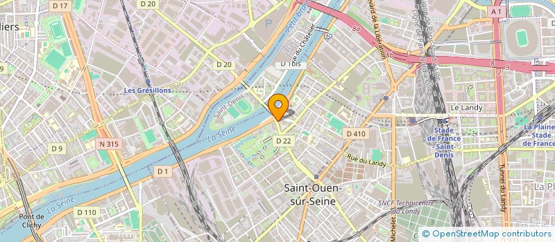localisation de l'entreprise BATI 4 à SAINT-OUEN-SUR-SEINE
