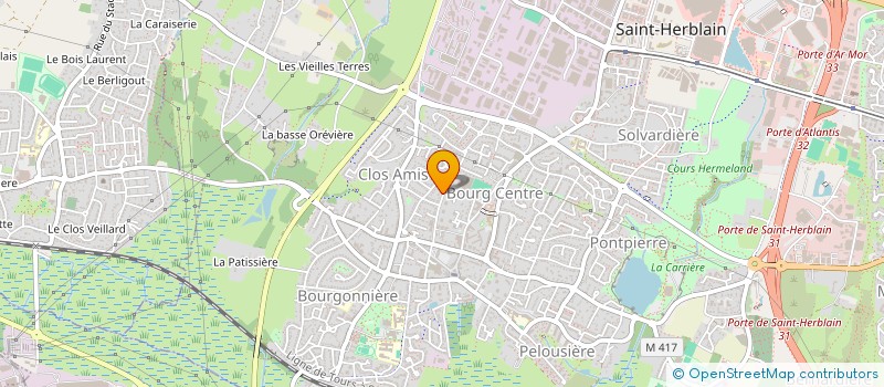 localisation de l'entreprise BATI 44 à ST-HERBLAIN
