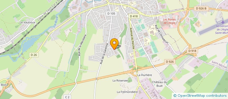 localisation de l'entreprise BATI + à L'AIGLE
