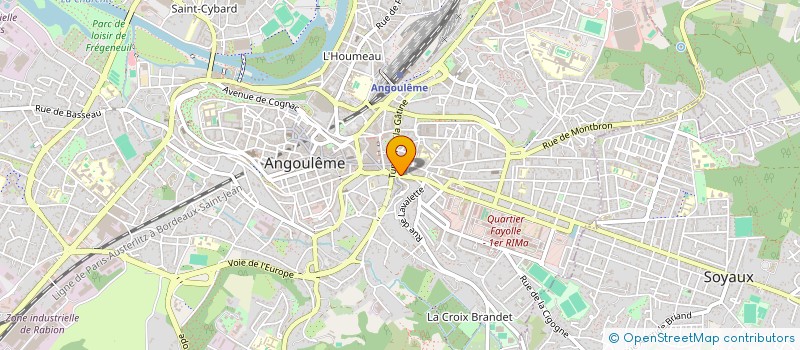 localisation de l'entreprise BATI + à ANGOULEME