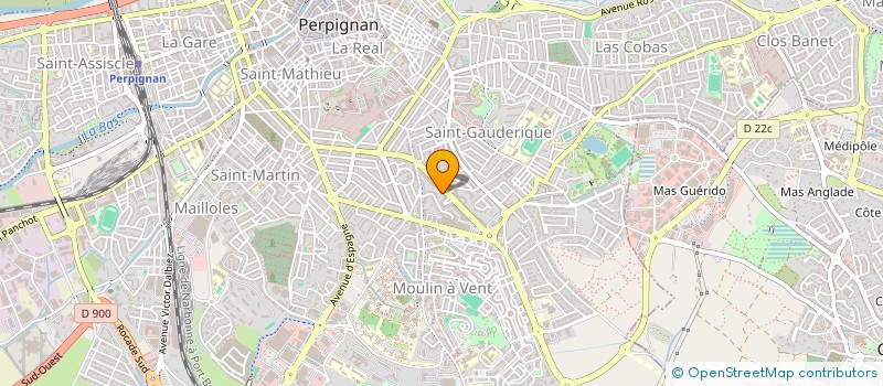 localisation de l'entreprise BATI 4D  PERPIGNAN