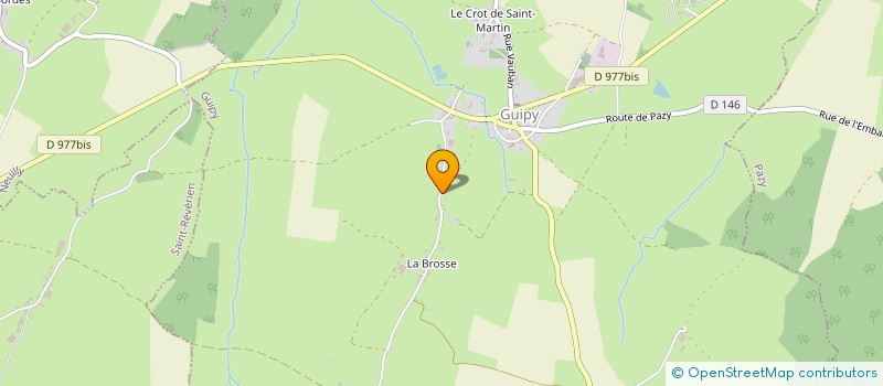 localisation de l'entreprise BATI 58 à GUIPY