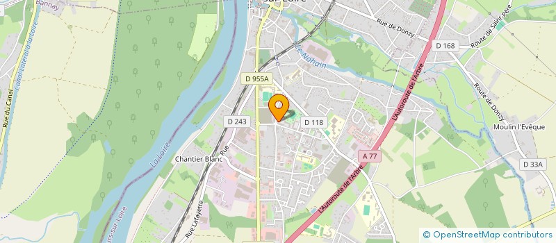 localisation de l'entreprise BATI 58 à COSNE-COURS-SUR-LOIRE