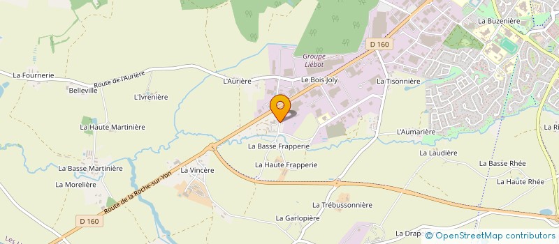 localisation de l'entreprise BATI 5P  LES HERBIERS