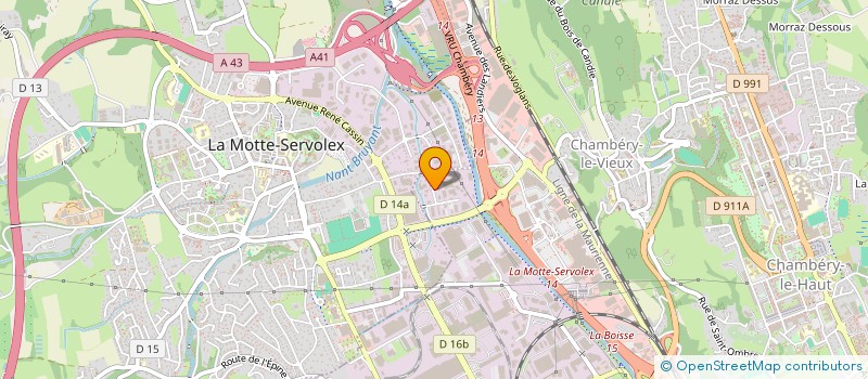 localisation de l'entreprise BATI 6 THEMES à CHAMBERY