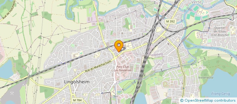 localisation de l'entreprise BATI. 67 à STRASBOURG