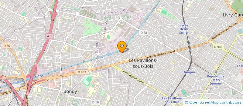 localisation de l'entreprise BATI 75 à LES PAVILLONS-SOUS-BOIS