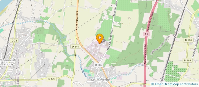 localisation de l'entreprise BATI  CHATEAUNEUF-DU-RHONE