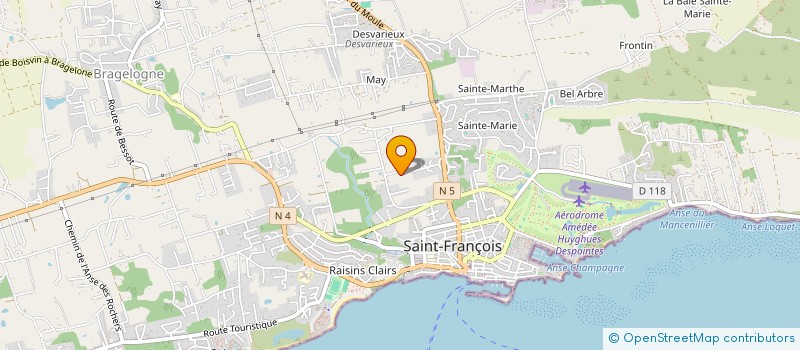localisation de l'entreprise BATI à SAINT-FRANCOIS