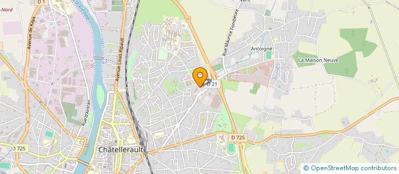 localisation de l'entreprise BATI-86 à CHATELLERAULT