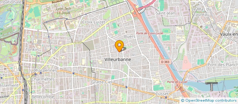 localisation de l'entreprise BATI 9 à VILLEURBANNE