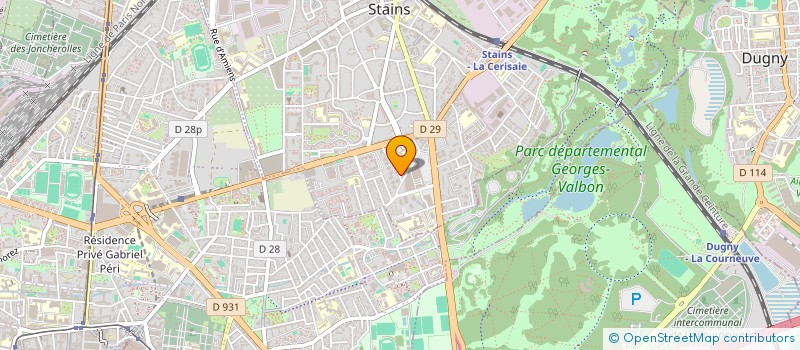 localisation de l'entreprise BATI 93  STAINS