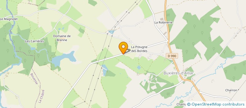 localisation de l'entreprise BATI+ à BUXIERES-D'AILLAC