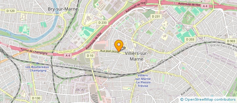 localisation de l'entreprise BATI 94  VILLIERS-SUR-MARNE
