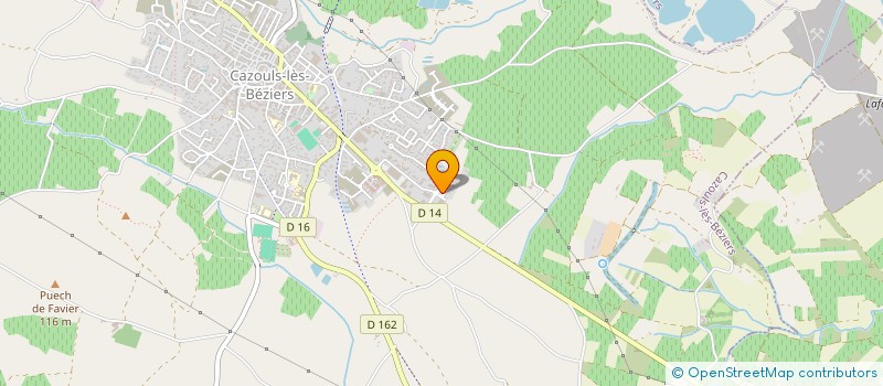 localisation de l'entreprise BATI +  CAZOULS-LES-BEZIERS