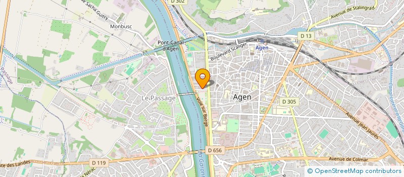 localisation de l'entreprise BATI  AGEN