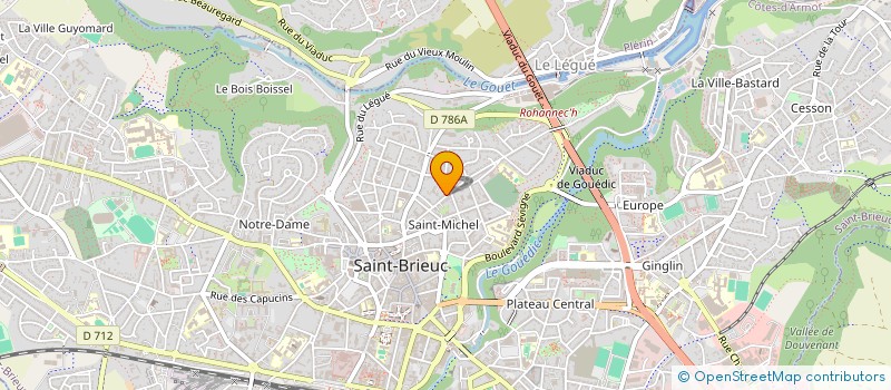 localisation de l'entreprise BATI A NEUF à SAINT-BRIEUC