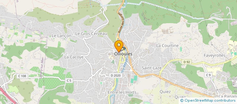 localisation de l'entreprise BATI AEMC à OLLIOULES