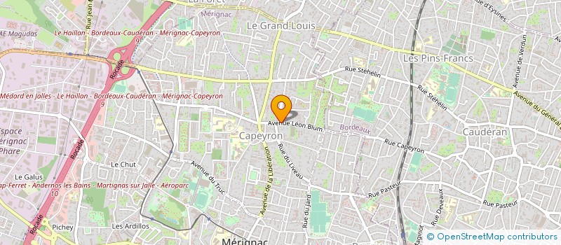 localisation de l'entreprise BATI AGENCE SERVICE à MERIGNAC