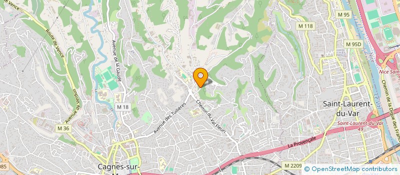 localisation de l'entreprise BATI-ALPES à CAGNES-SUR-MER