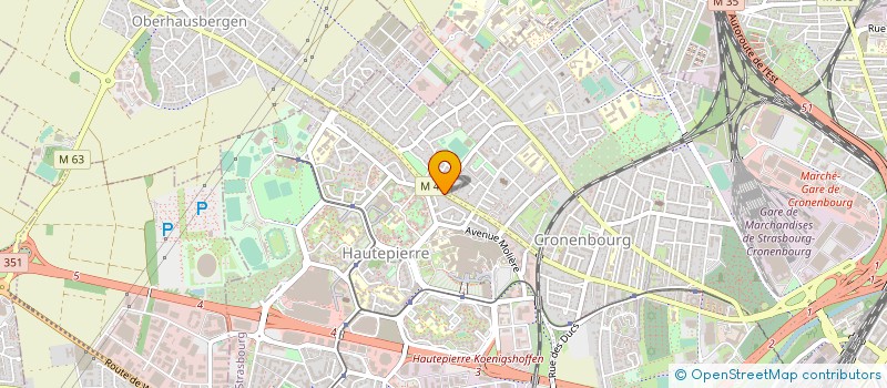localisation de l'entreprise BATI-ALSACE à STRASBOURG