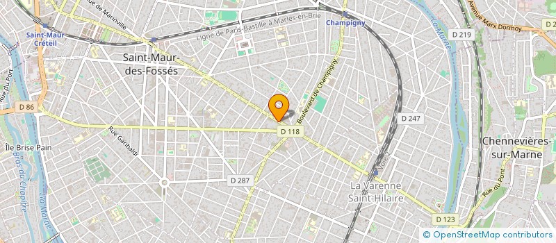 localisation de l'entreprise BATI AM à ST MAUR DES FOSSES