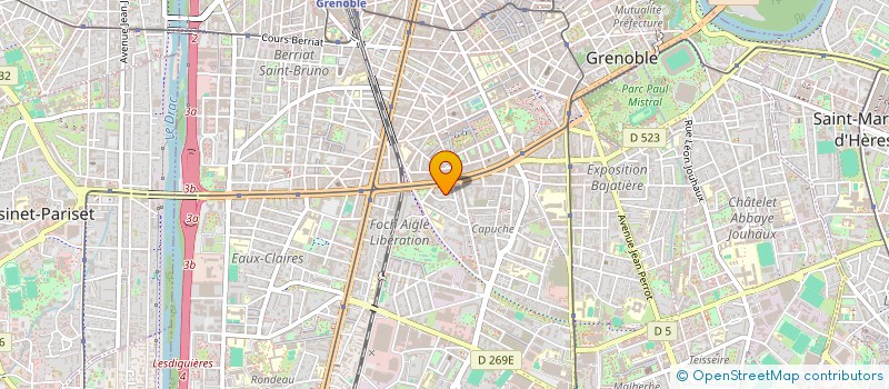 localisation de l'entreprise BATI - AMENAGEMENT  GRENOBLE