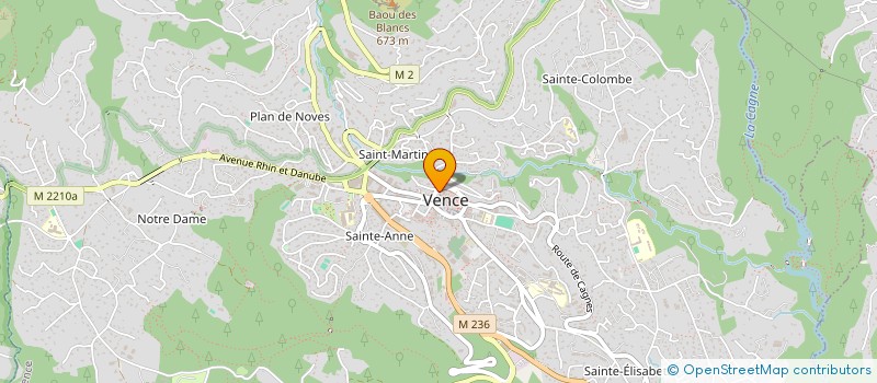 localisation de l'entreprise BATI ARCH  VENCE