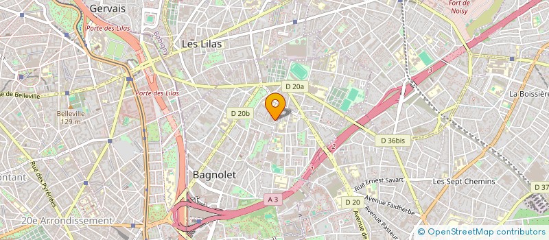 localisation de l'entreprise BATI ART RENOVATION à BAGNOLET