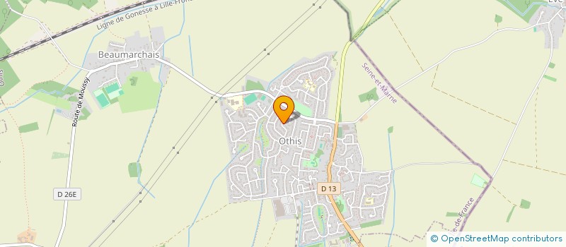 localisation de l'entreprise BATI-ARTS  OTHIS