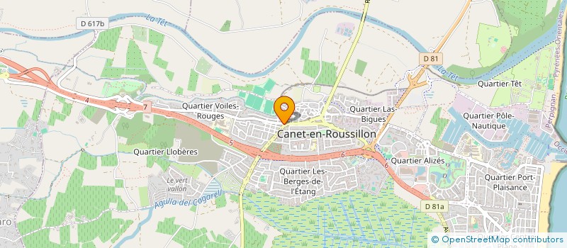 localisation de l'entreprise BATI ASYA à CANET-EN-ROUSSILLON