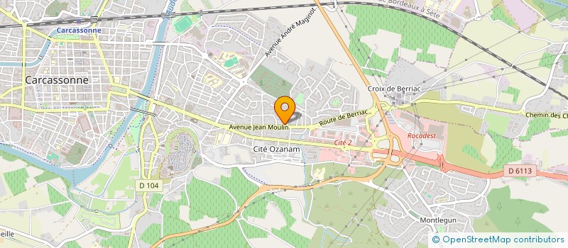 localisation de l'entreprise BATI AUDE à CARCASSONNE