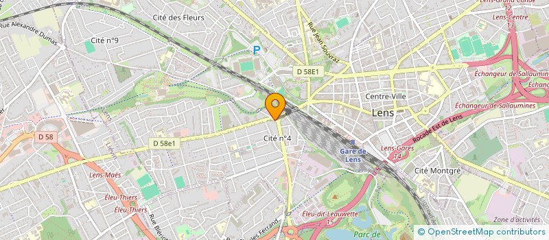 localisation de l'entreprise BATI AVENIR HAUT DE FRANCE à LENS