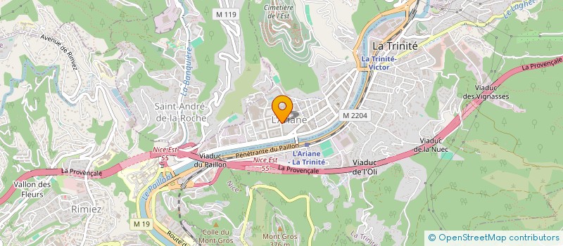 localisation de l'entreprise BATI AZUR PRO à NICE