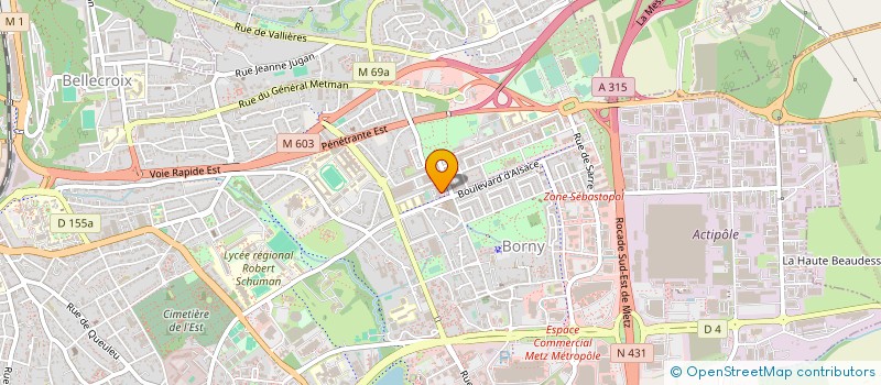 localisation de l'entreprise BATI-BAC  METZ