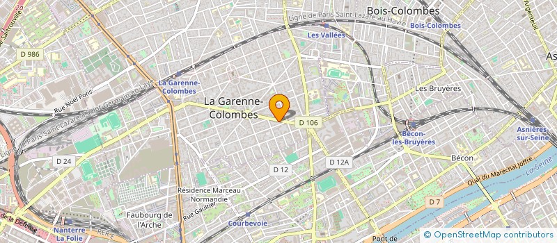 localisation de l'entreprise BATI BAIES à LA GARENNE-COLOMBES