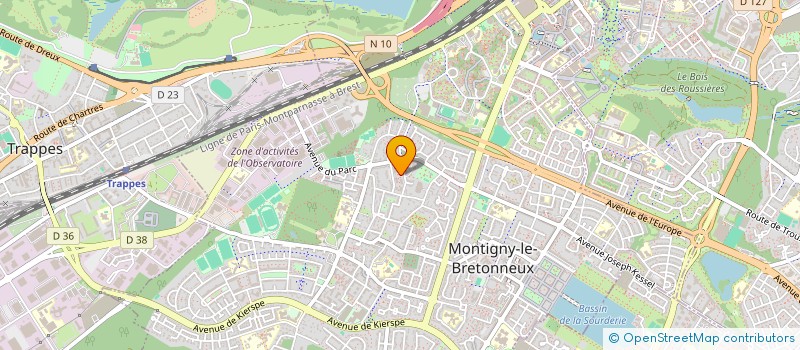 localisation de l'entreprise BATI BANLIEUE  MONTIGNY-LE-BRETONNEUX