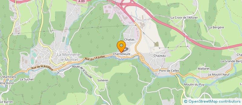 localisation de l'entreprise BATI BARDAGE  LA MONNERIE-LE-MONTEL