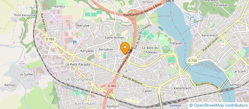 localisation de l'entreprise BATI BAT  LORIENT