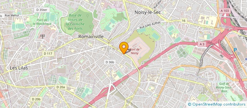 localisation de l'entreprise BATI BAT - ABC.R à ROMAINVILLE