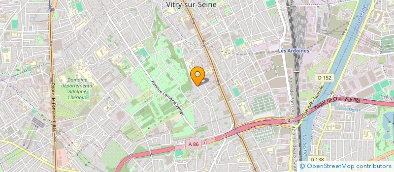 localisation de l'entreprise BATI BG à VITRY-SUR-SEINE