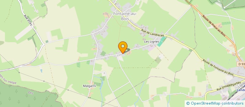 localisation de l'entreprise BATI BIO CONSEIL à FONTAINE-AU-BOIS
