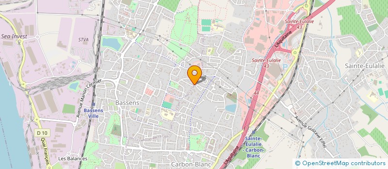 localisation de l'entreprise BATI BNA à BASSENS