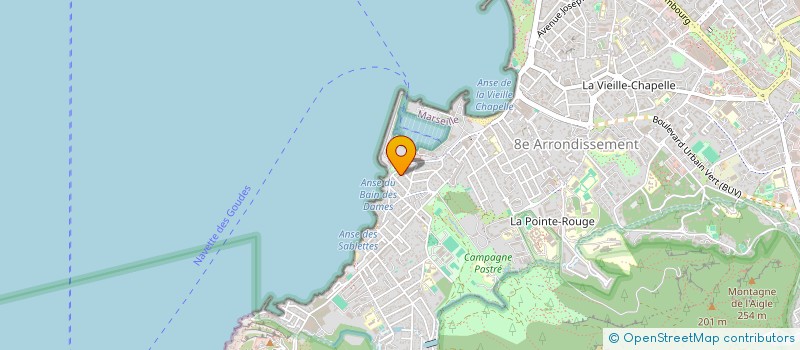 localisation de l'entreprise BATI BOAT LOCATION à MARSEILLE 8