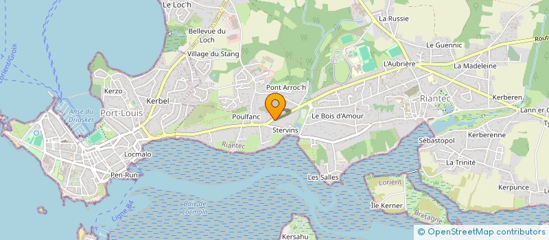 localisation de l'entreprise BATI-BOIS 56  RIANTEC