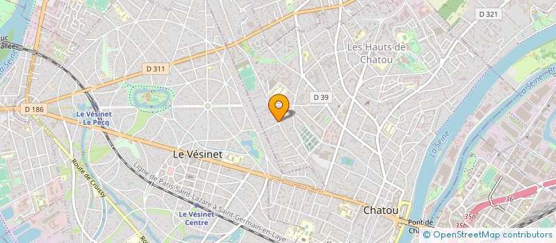localisation de l'entreprise BATI BOIS 78 à CHATOU