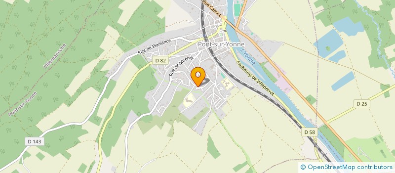 localisation de l'entreprise BATI BOIS CONCEPT  PONT-SUR-YONNE