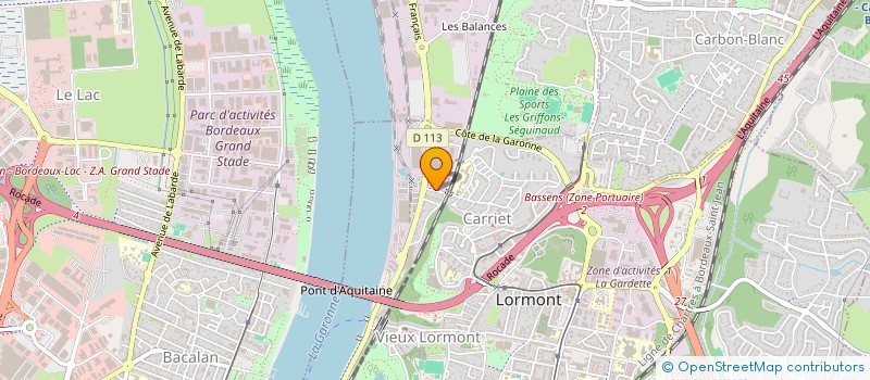 localisation de l'entreprise BATI BORDEAUX  LORMONT